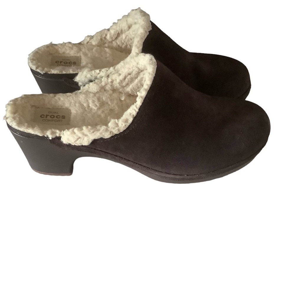 Crocs Women's Brown Clogs with Cream Lining